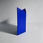 Vintage Postmodern Blumenvase Keramik Blau 1990er Jahre 2