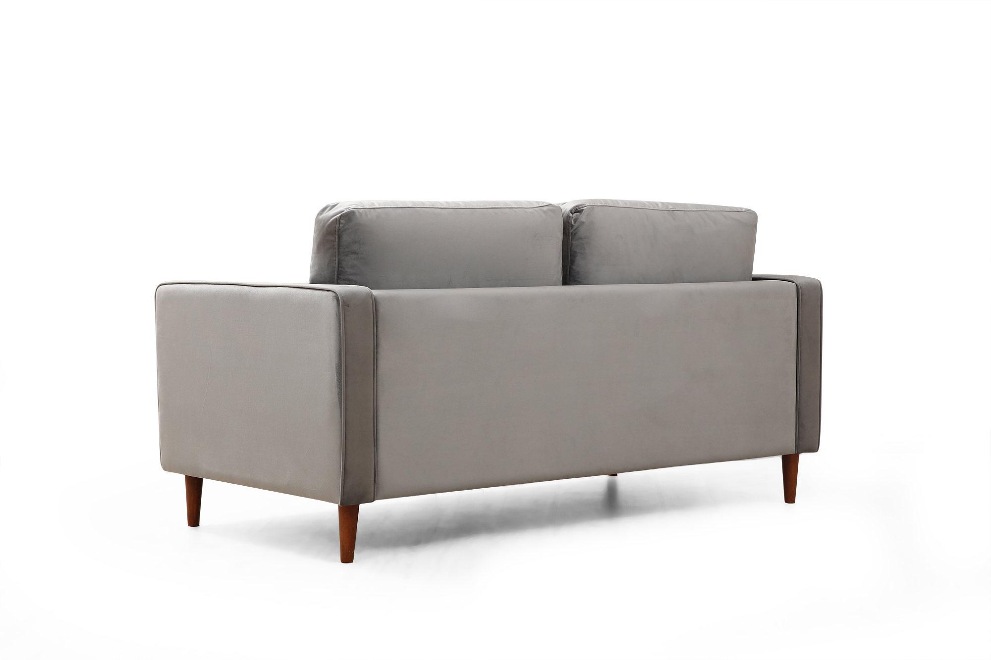 Rome 2-seater sofa light grey 7