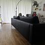 3-Sitzer Sofa Leder Schwarz 4