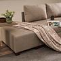 Aly  Schlafsofa Récamiere Links Baumwolle Beige 3