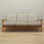Vintage Sofa Oak Wood Textile Grey 1960s 2