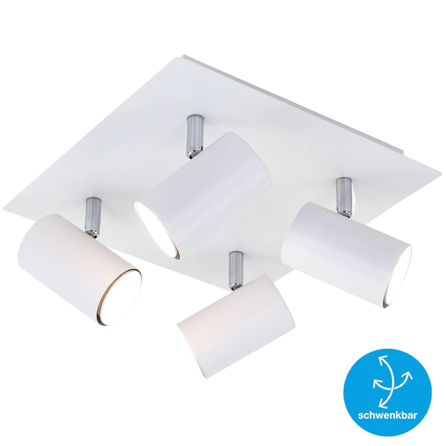 Ceiling Light Run 4-Light Iron White 4