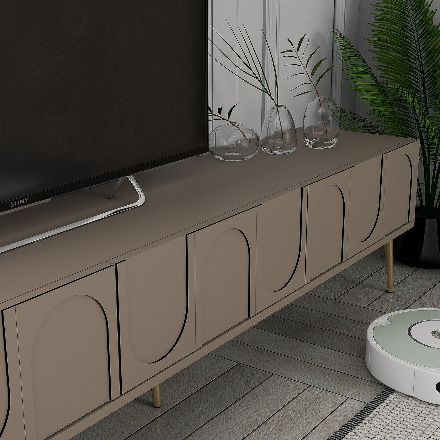 Lyon 2 TV-Schrank Holzfurnier Atlas Gold 4