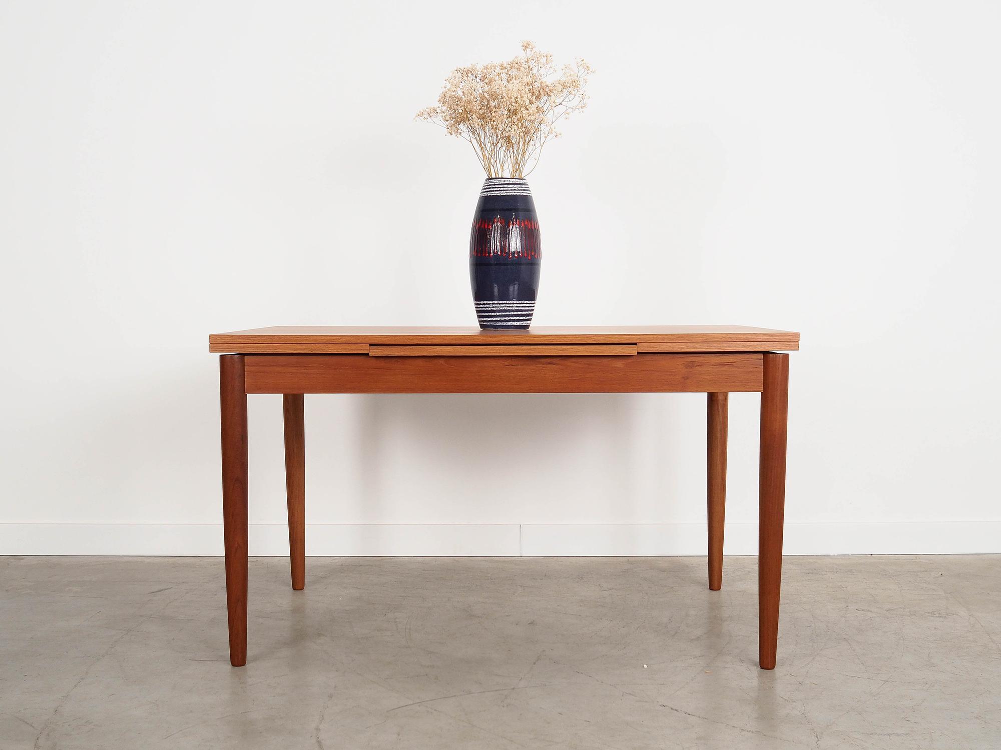 Teaktisch Braun 1970er Jahre 1
