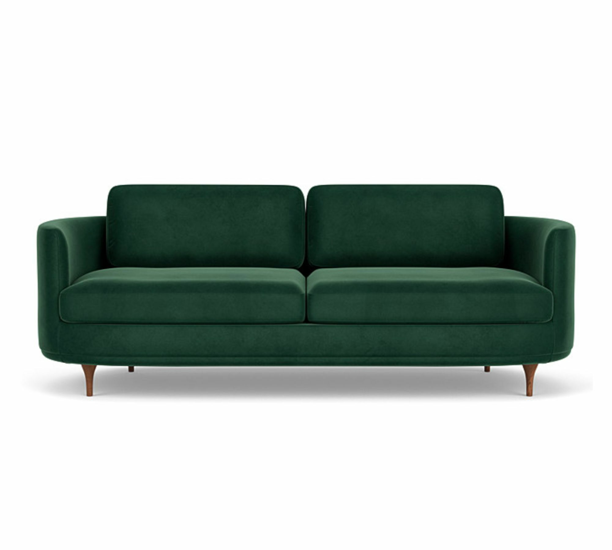 Elinor 3-Sitzer Sofa Velour Lux Dark Green 0
