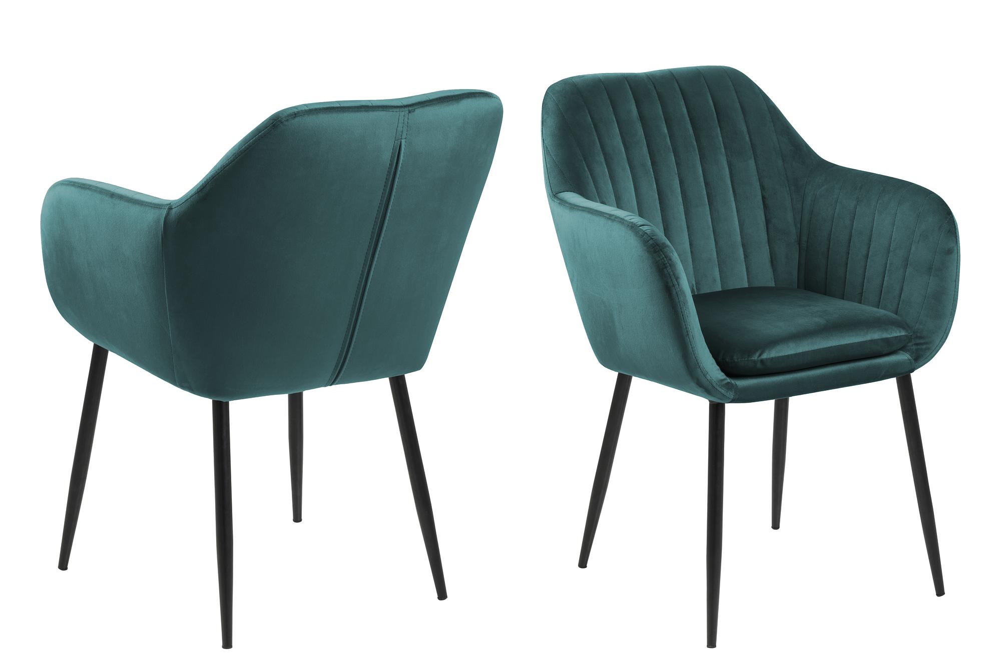 Armchair TILANDA Type B Velvet Petrol 3