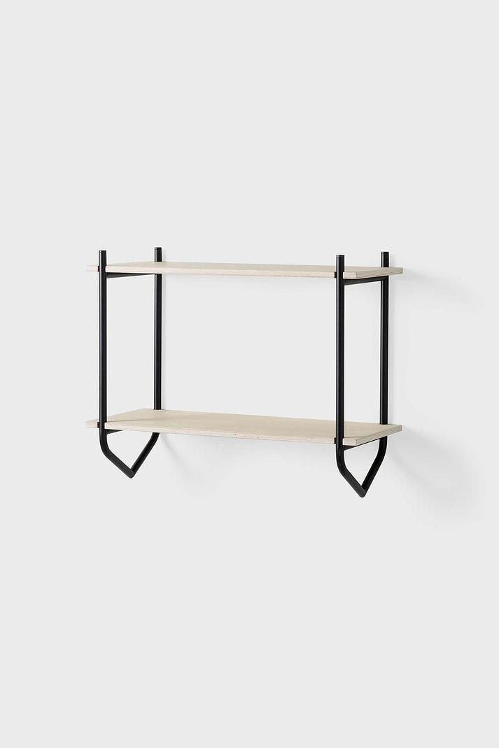 Dessus Scaffale a muro Struttura Naturale Nero 1