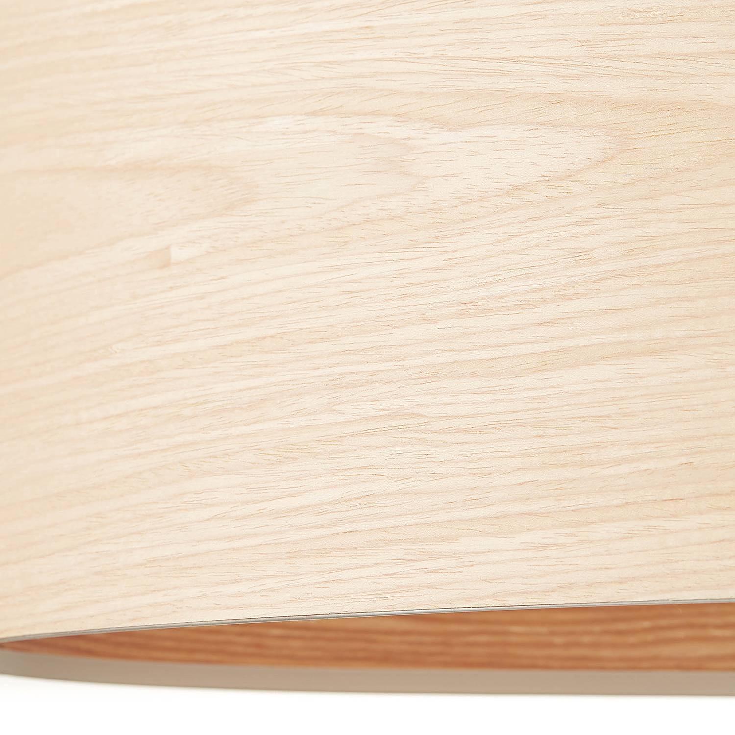 2-Flame pendant lamp Romm III Bamboo partly solid steel 2