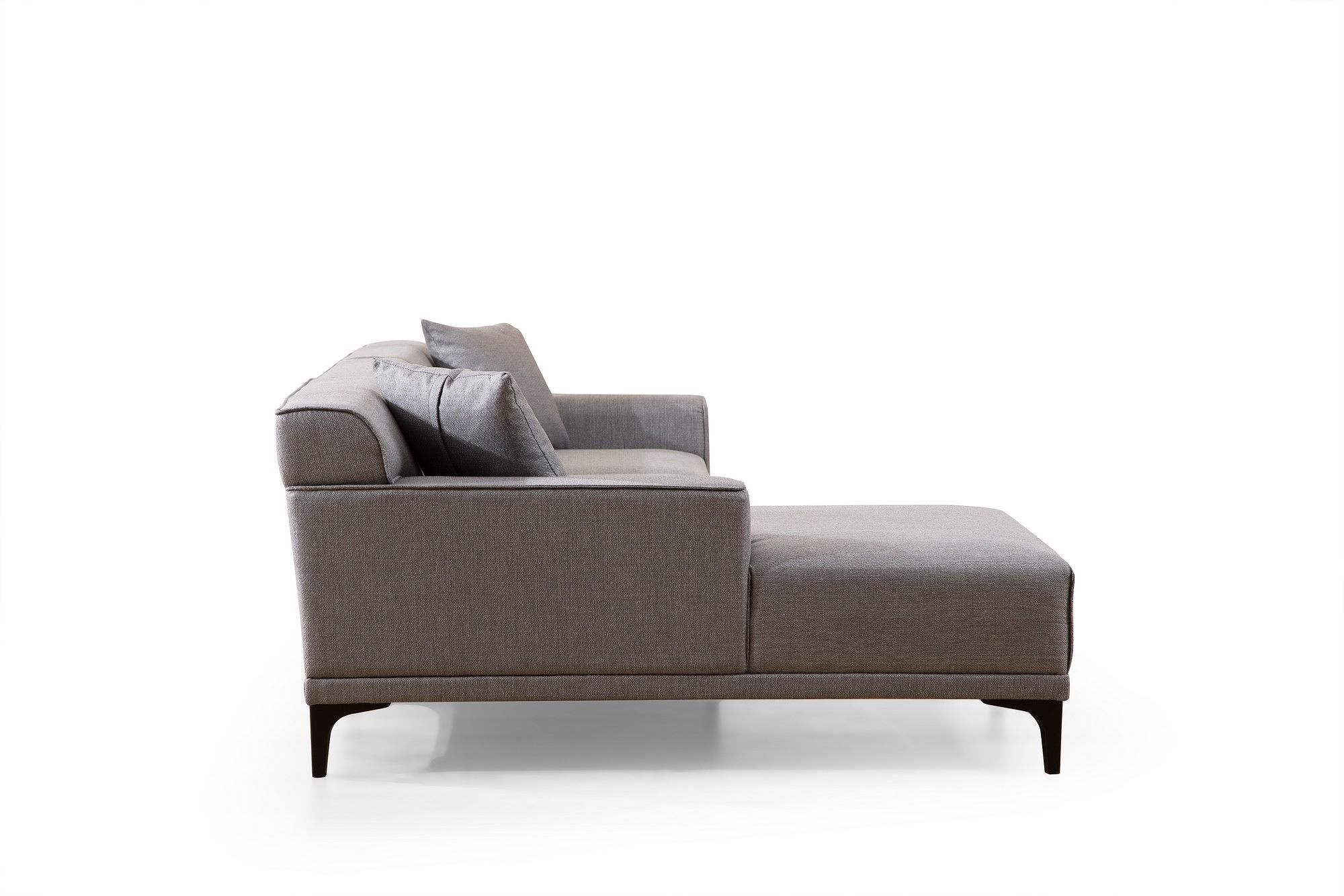 Petra L Corner Sofa Light Grey 7