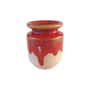 Vintage Vase Keramik Rot 0