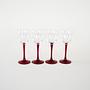 4x Wine glasses Red  2