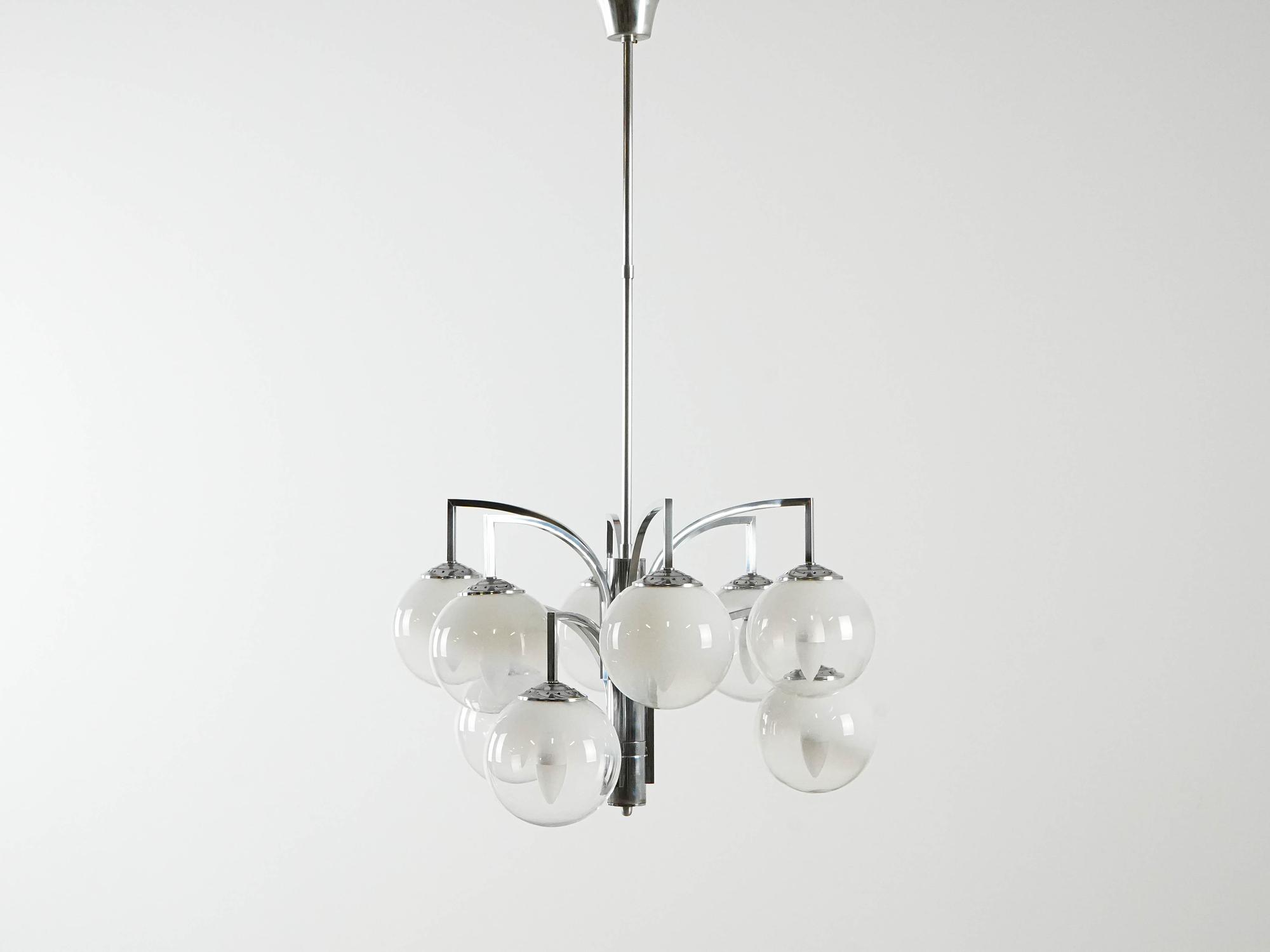 Kronleuchter Muranoglas 1970er Jahre 9