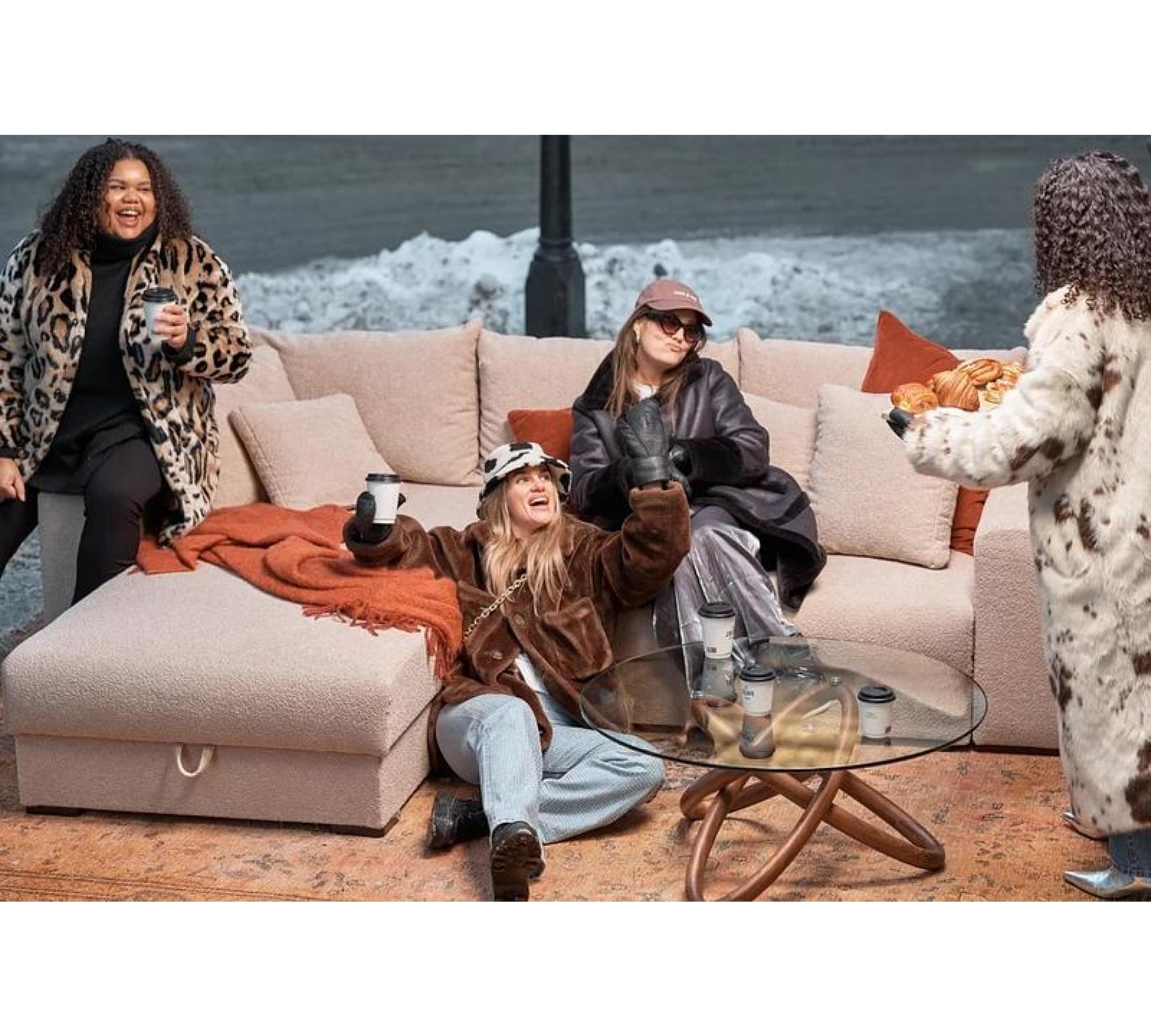 Björnen Schlafsofa Récamiere Links Baloo Rost 2078 6