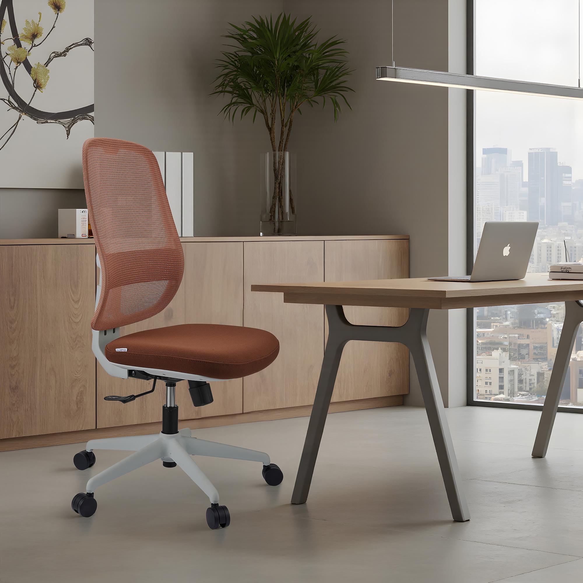 Minoro W Bürostuhl Netzstoff Braun 4