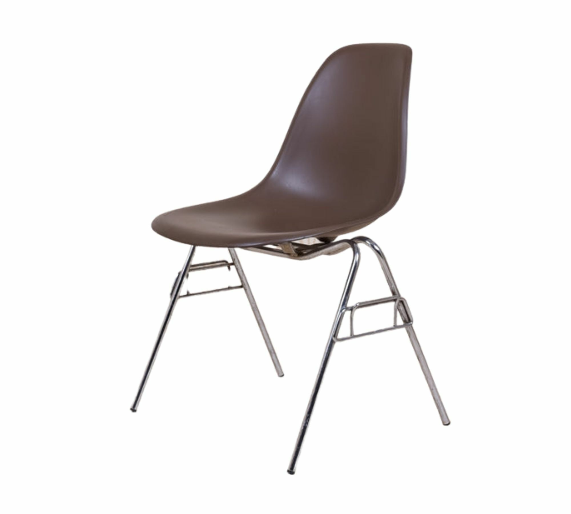 Eames DSS Plastic Side Chair Chocolate 0