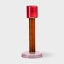 Bole Kerzenhalter Glas Rot 1