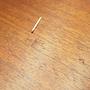 Tavolo Vintage Semicircolare Teak Metallo Marrone Anni '70 12