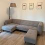 Borre Sofa Récamiere Links + Hocker Grau 1