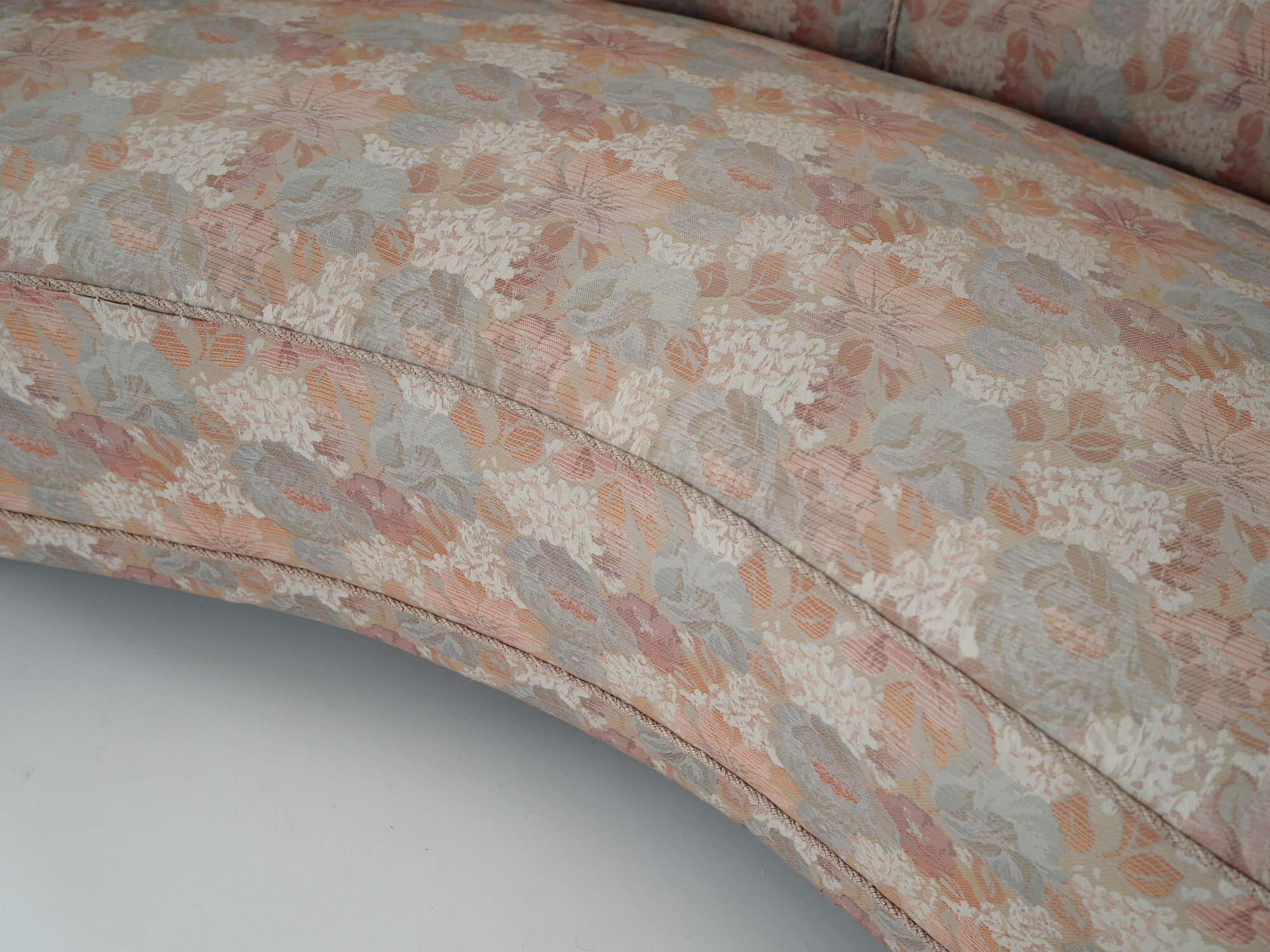 Vintage Sofa Beechwood Textile Multicolored 1970s 10