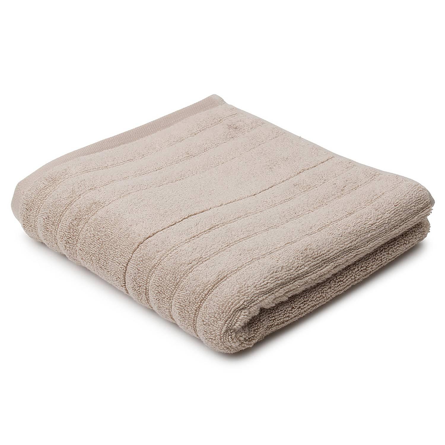 Milan Towel Bamboo Cotton Taupe 50x100cm 0