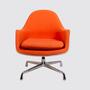 Eames Loose Cushion Drehstuhl Orange 0