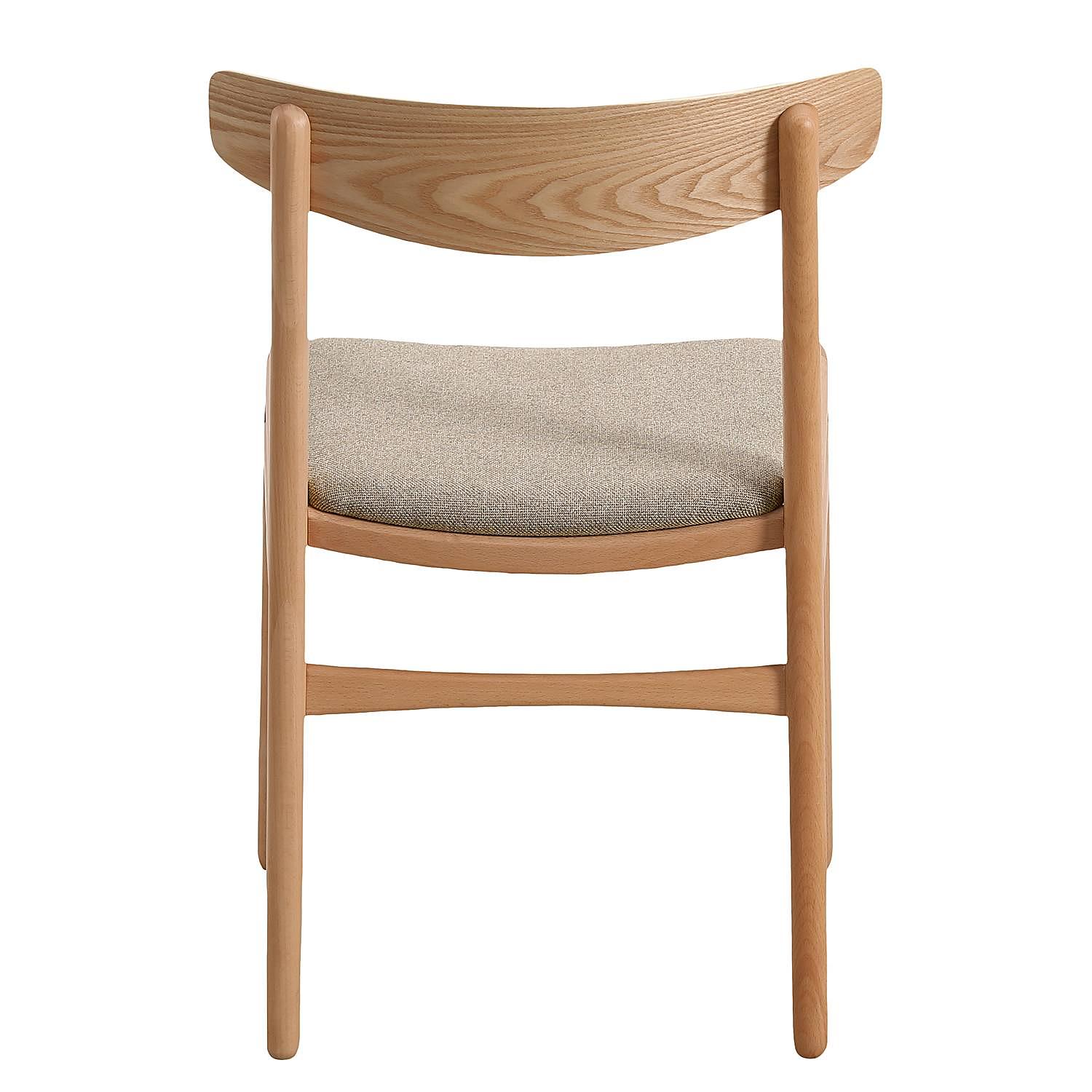 2x Huxford Esszimmerstuhl Massivholz Beige 4