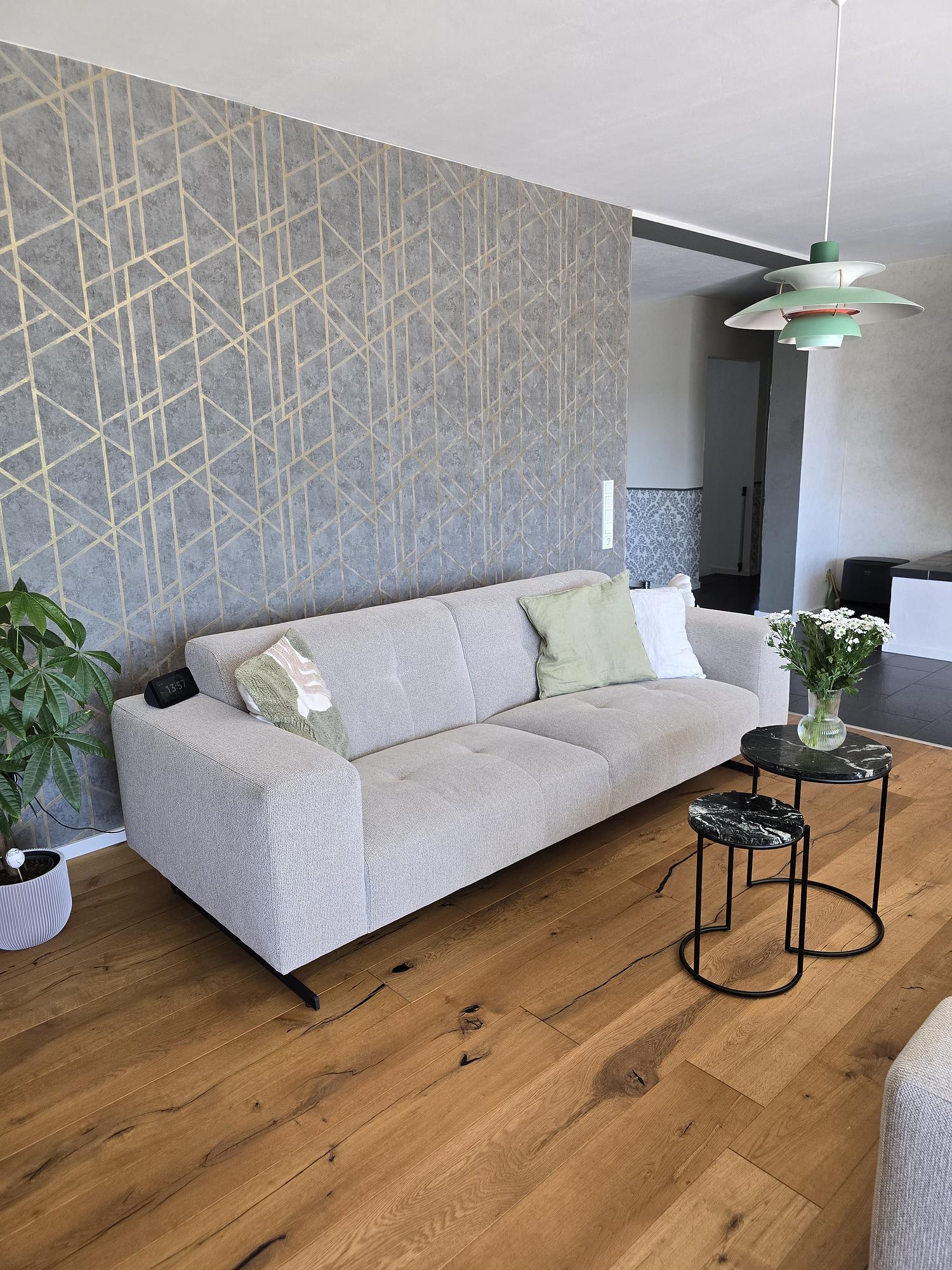 2x 2-Sitzer Sofa Grau 1