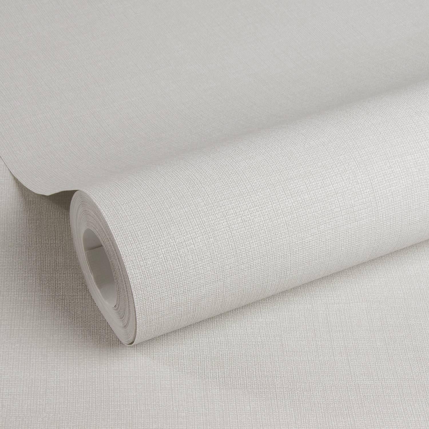 Vliestapete Leinen Vlies Porzellanweiß 3