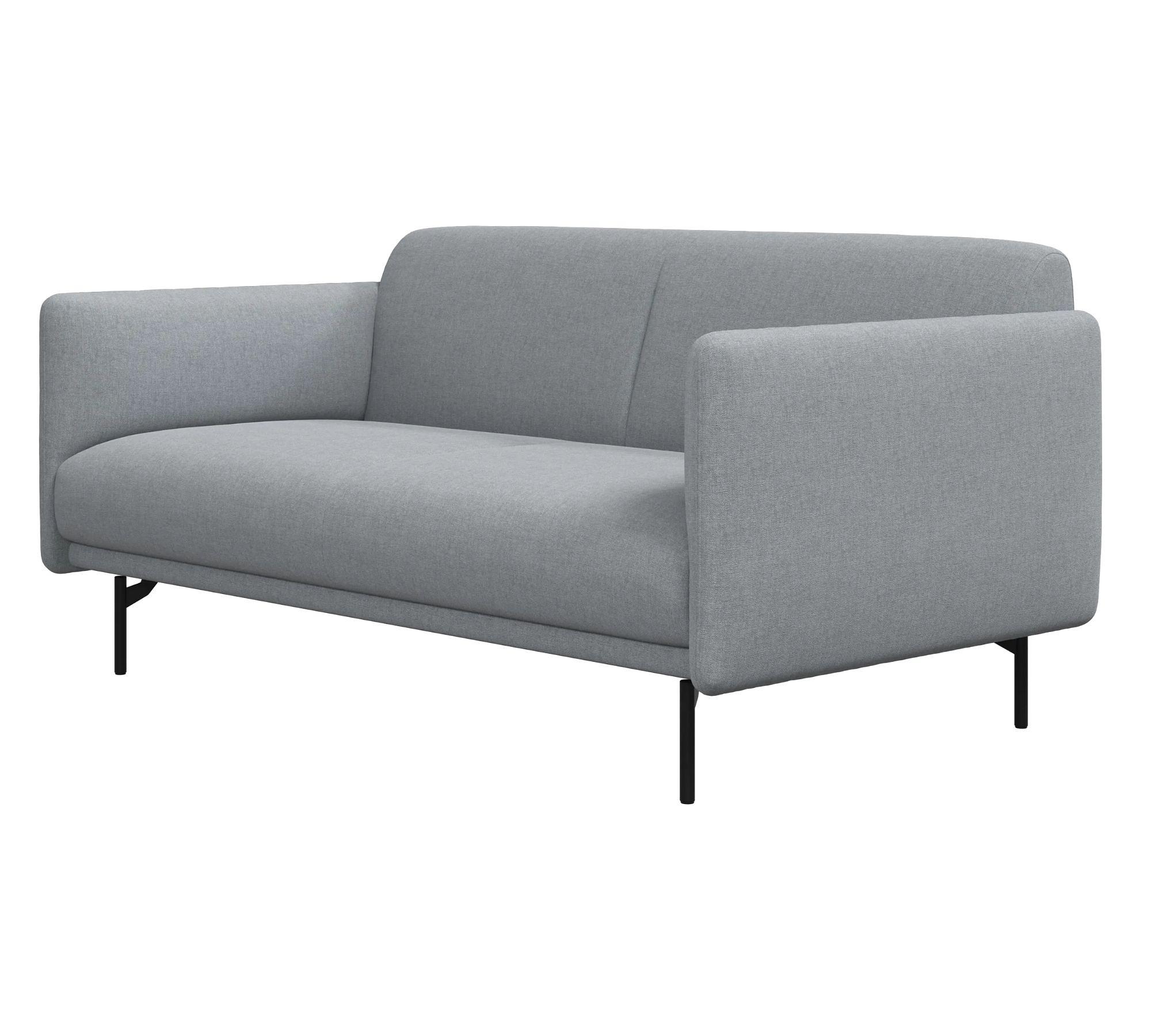 Berne Sofa 2-Sitzer Frisco-Stoff Hellgrau 1