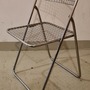 2x Vintage Klappstuhl Niels Gammelgaard Chrom 4