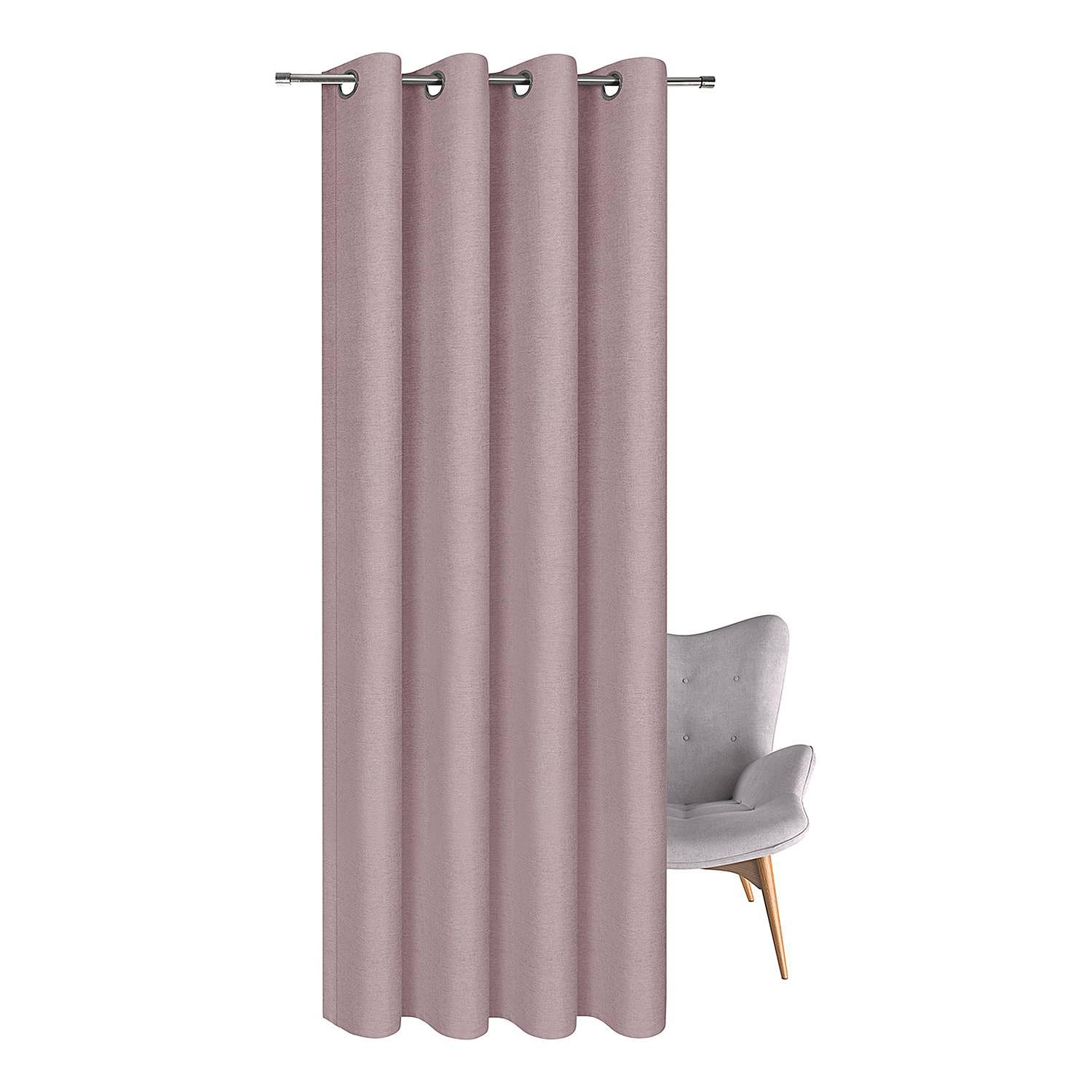 Eyelet Curtain Ausri Polyester Pink 3