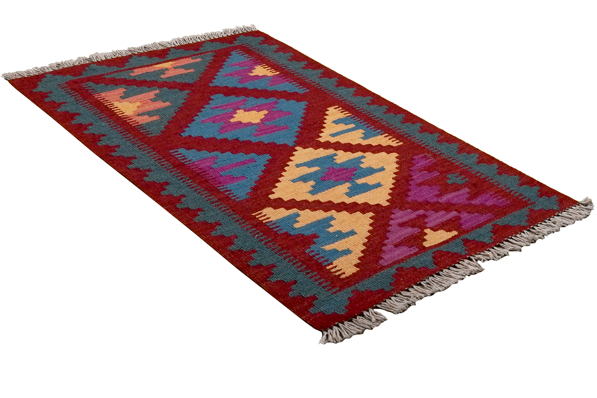 Kilim Gashgai Teppich Mehrfarbig 2