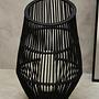 Mataram Große Schwarze Naturrattan Laterne
 5