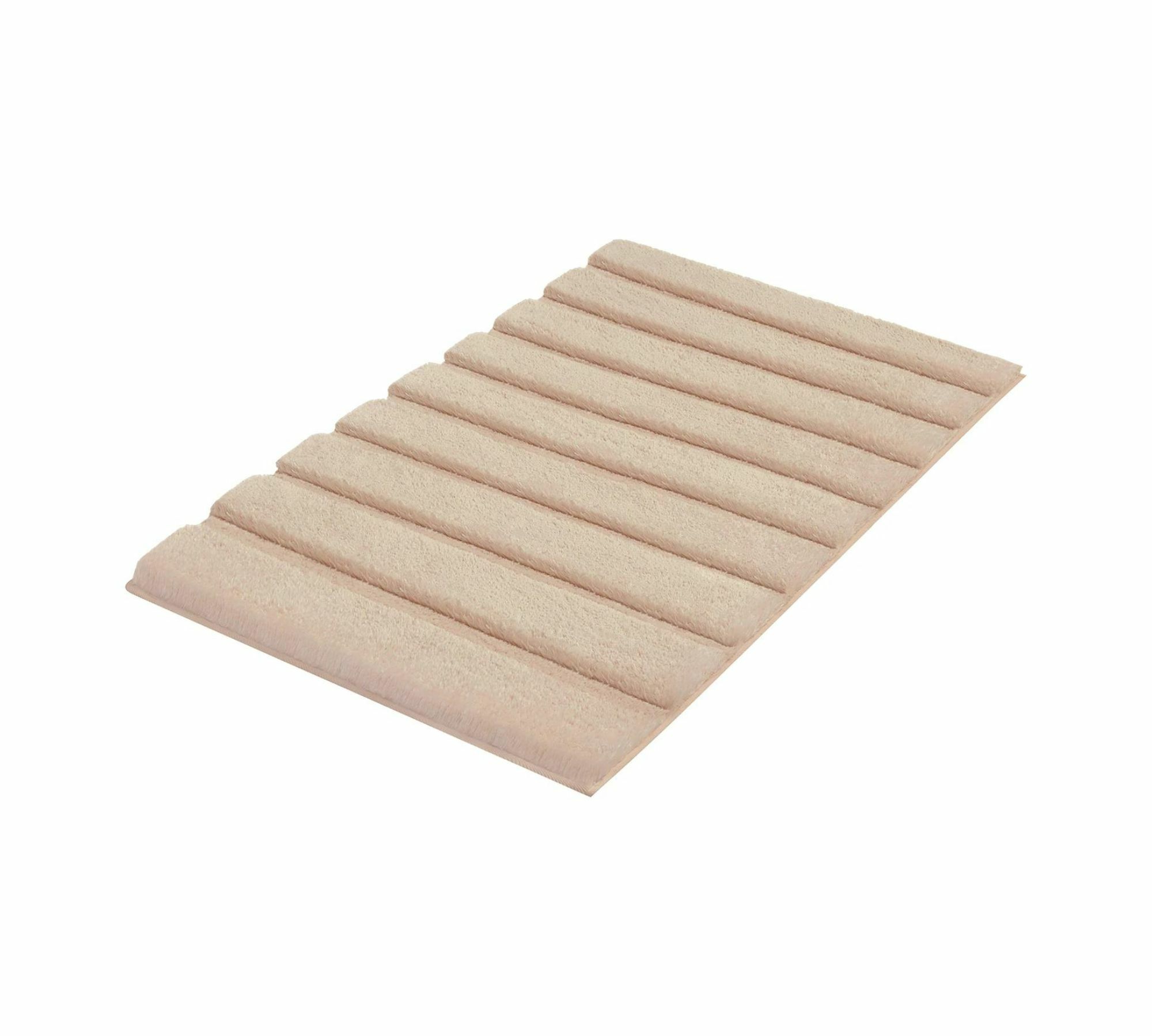 Badteppich Textil Sand 60 x 100 cm 1