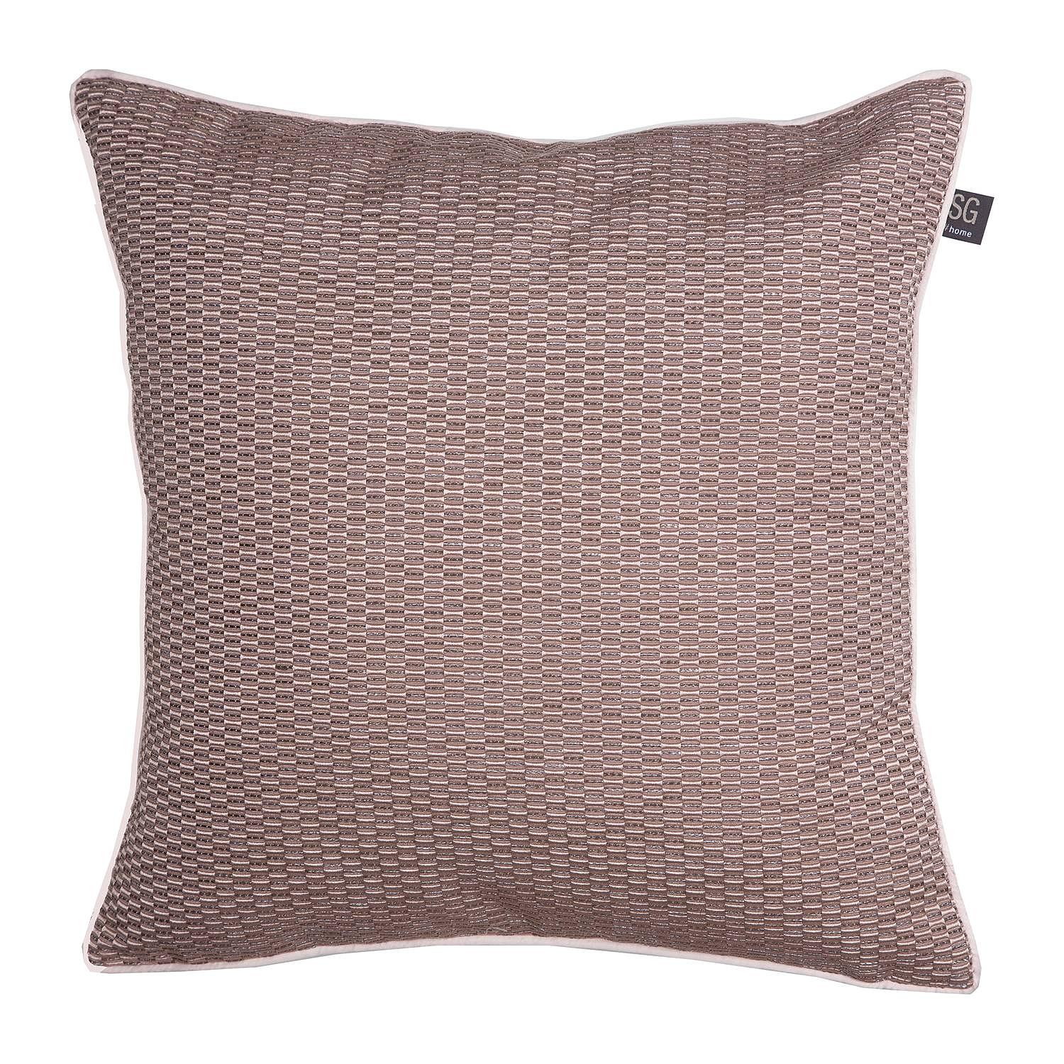 Modern cushion cover, woven fabric, old rose, 45 x 45 cm 0