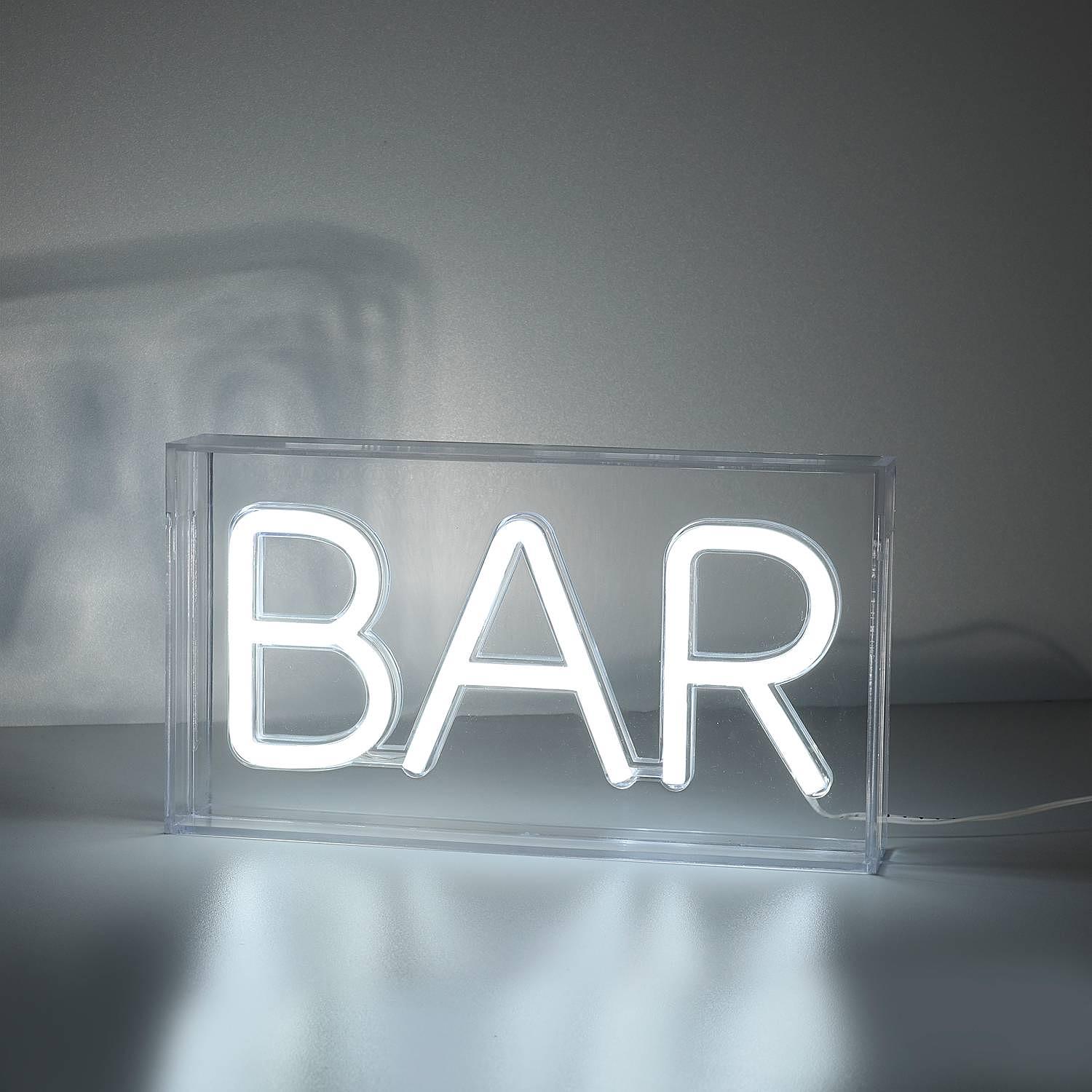 LED-Wandleuchte Neon-Bar Polyester PVC 1-flammig 4