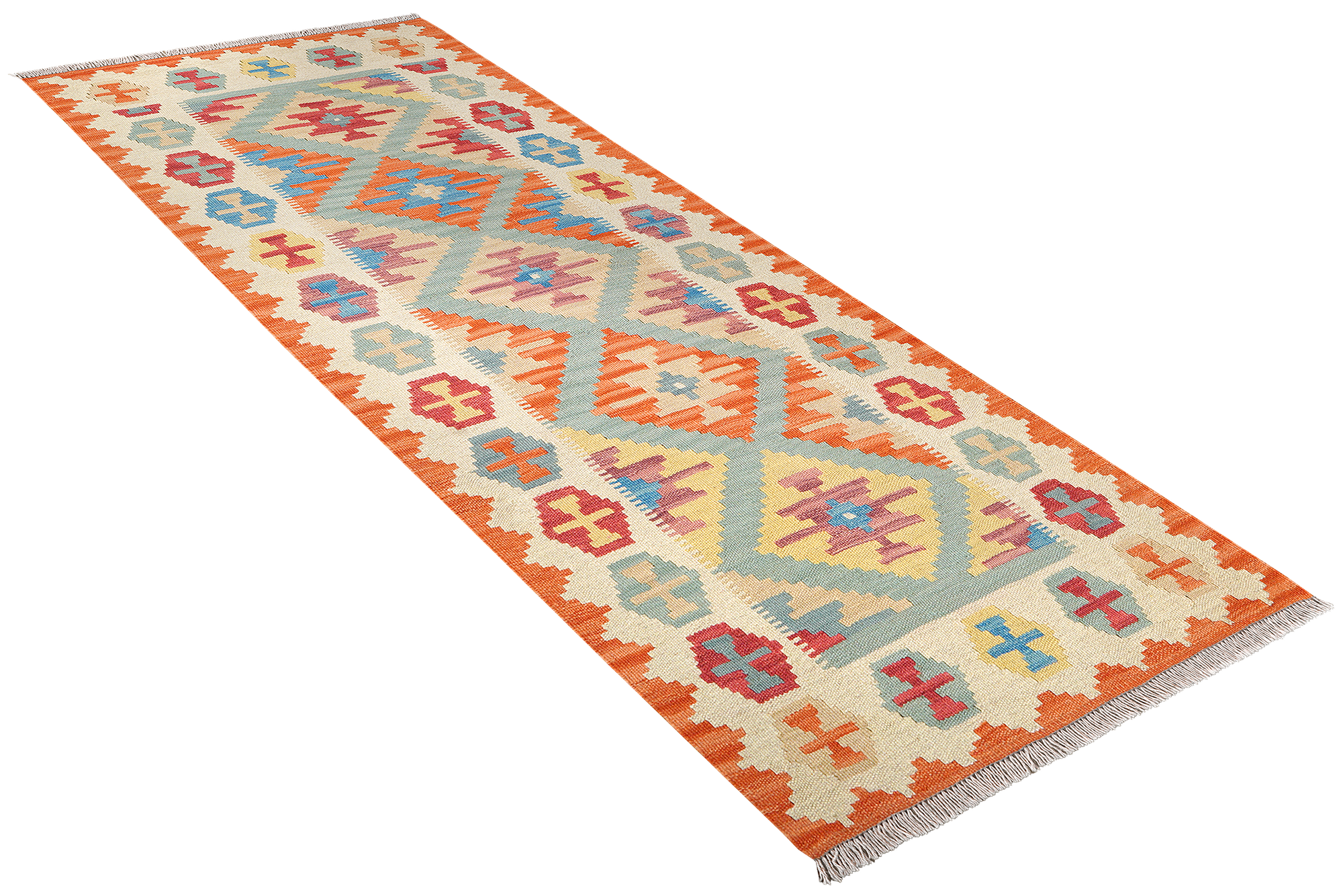 Kelim Gashgai Rug Wool Green 2