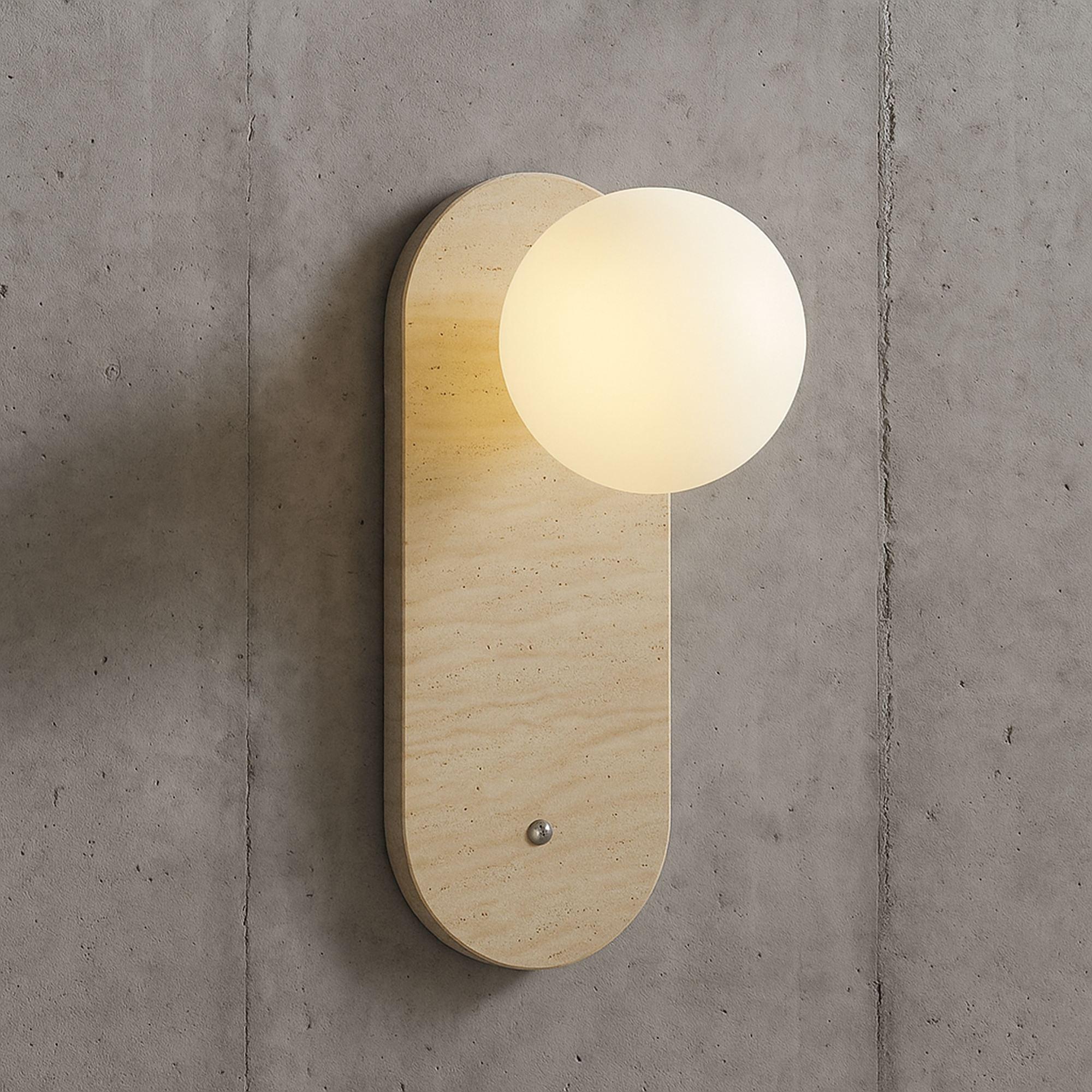 Tor Wall Light Travertine Cream 0