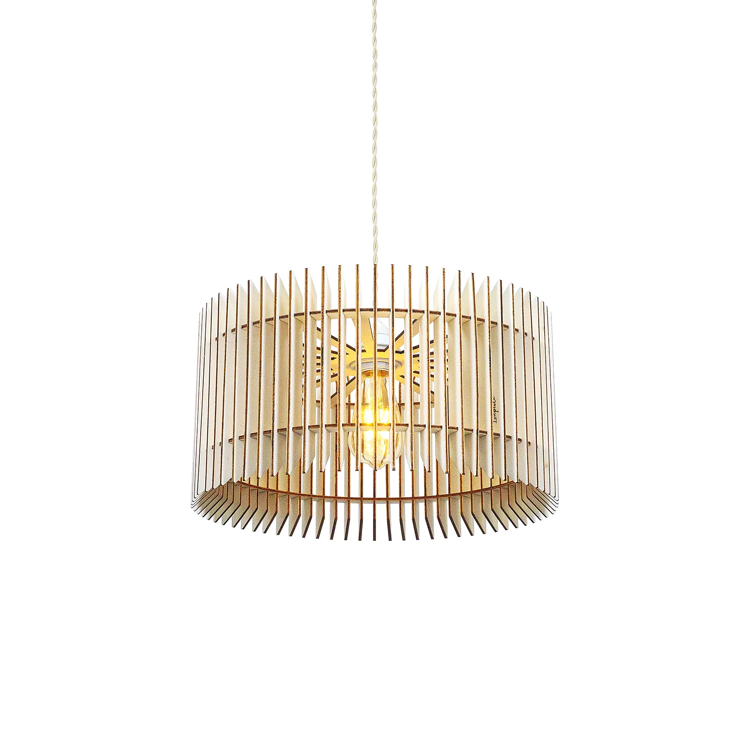 Apollon Pendant Lamp Wood 40cm 6