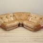 Modular corner sofa velvet 1960s 1