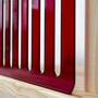 Blendend 3 Regal Eschenholz Rotes Plexiglas 8
