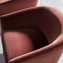 Sessel Drehbar Samt Peach 7