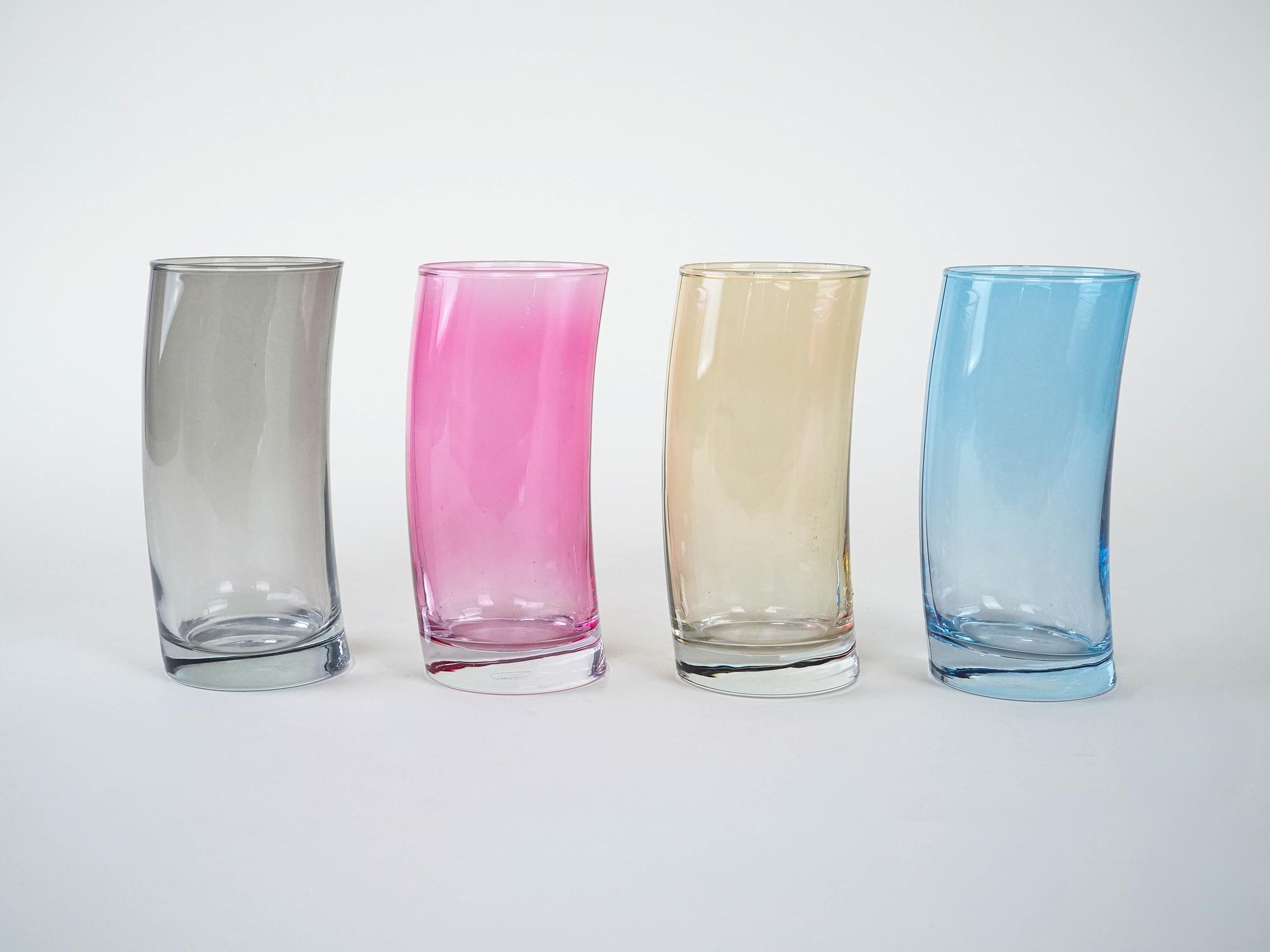 Glasses-Set Multicolored 1980s 3