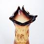 Glass vase Murano glass Transparent 1960s 6