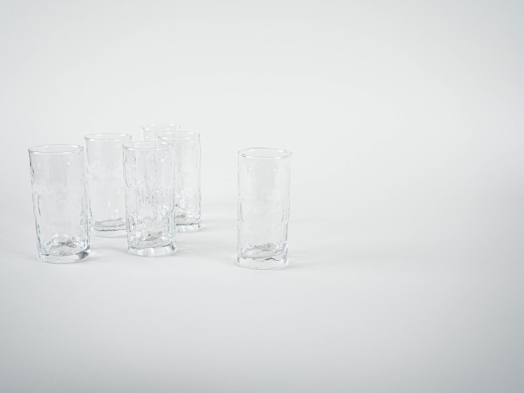 Set of six glasses 1970s 7