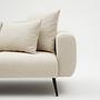 Side Sofa 2-Seater Cream 5