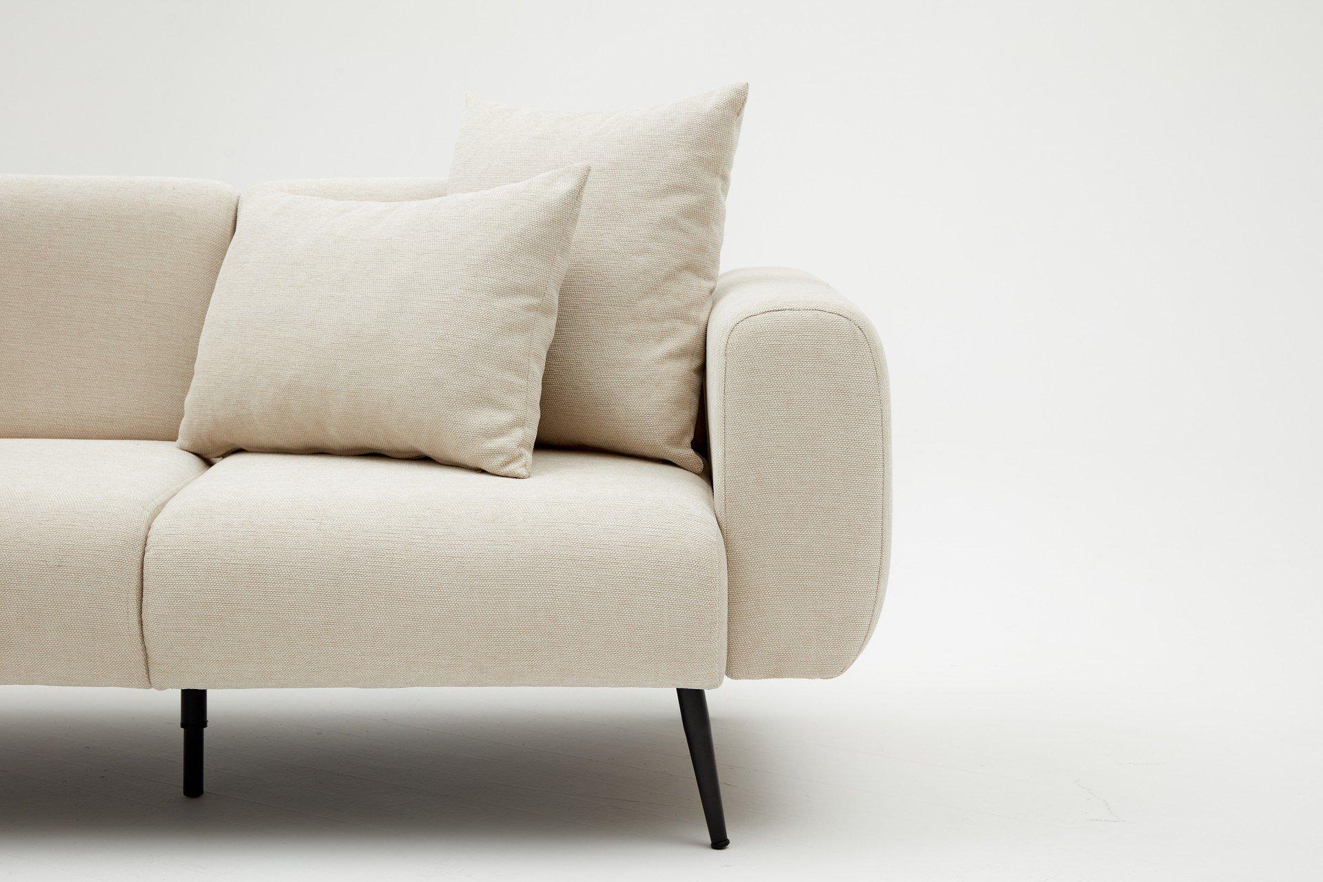 Side Sofa 2-Sitzer Creme 5