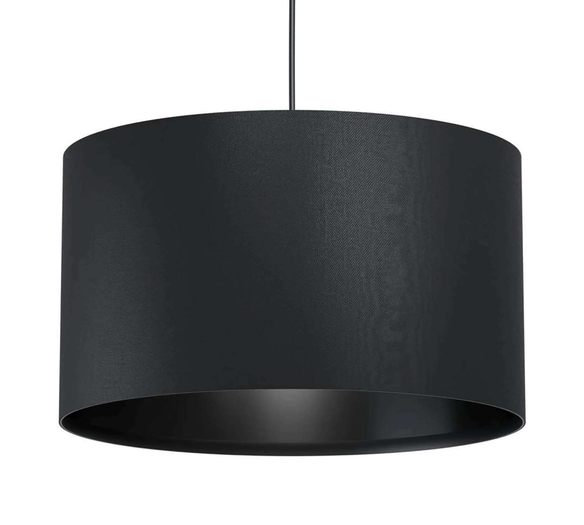 Pendant lamp 1-bulb mixed fabric Black 0