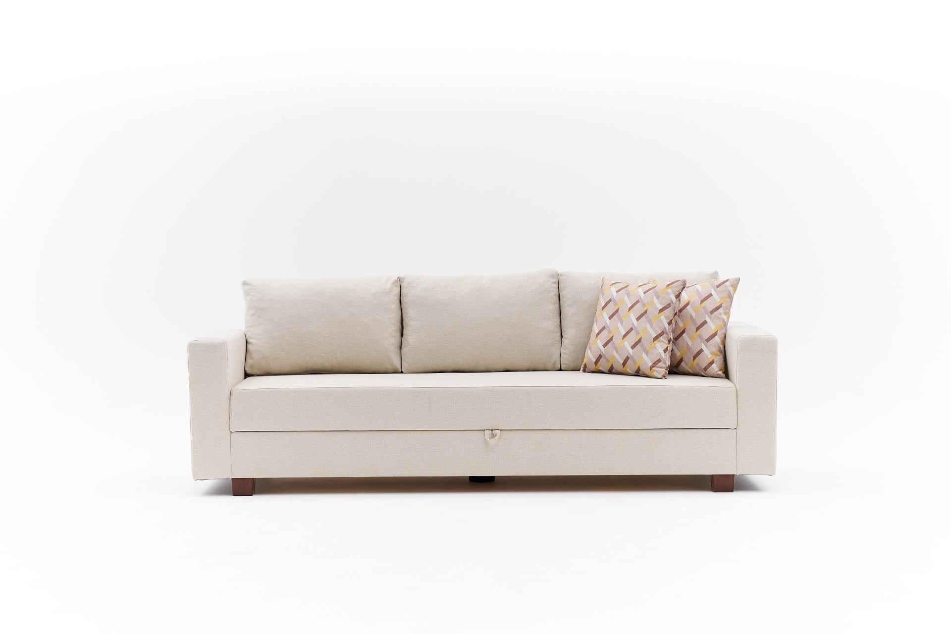 Aly Sofa Bed 3-Seater Cream 6