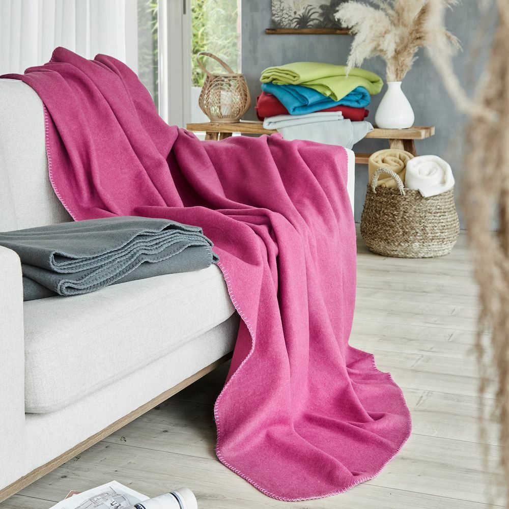 Wohndecke aus Visco Fleece Anthrazit 7